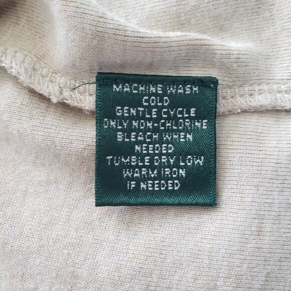 Vintage Lauren Ralph Lauren Crew Neck Pullover Sweater Womens 2X Tan Minimalist - Picture 5 of 8